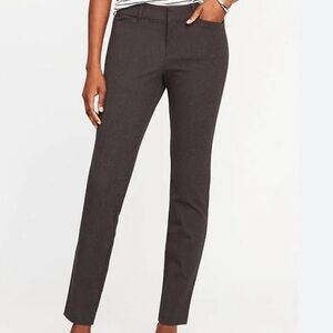 Old Navy Mid Rise Pixie Pants Dark Heather Gray Women’s 14